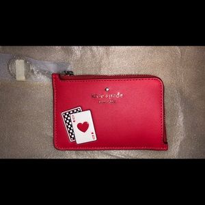 Kate Spade Lucky Draw L-Zip Card Holder Wallet